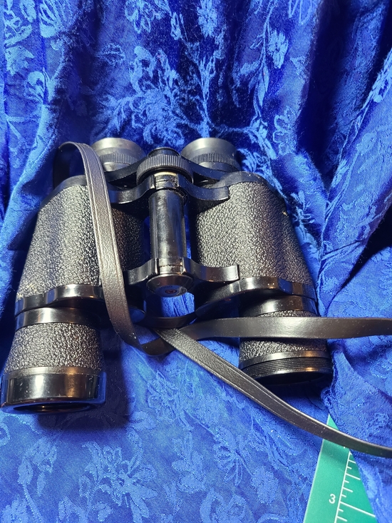Vintage Other - Vintage Black Textured Binoculars with Neck Strap